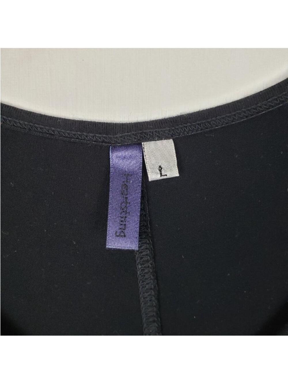 Heartstring Tunic Sleeveless Pocket Top Black Lagenlook Womens Size Large - Picture 5 of 8